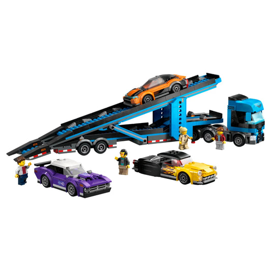 LEGO 60408 City Car Transporter Truck with Sports Cars