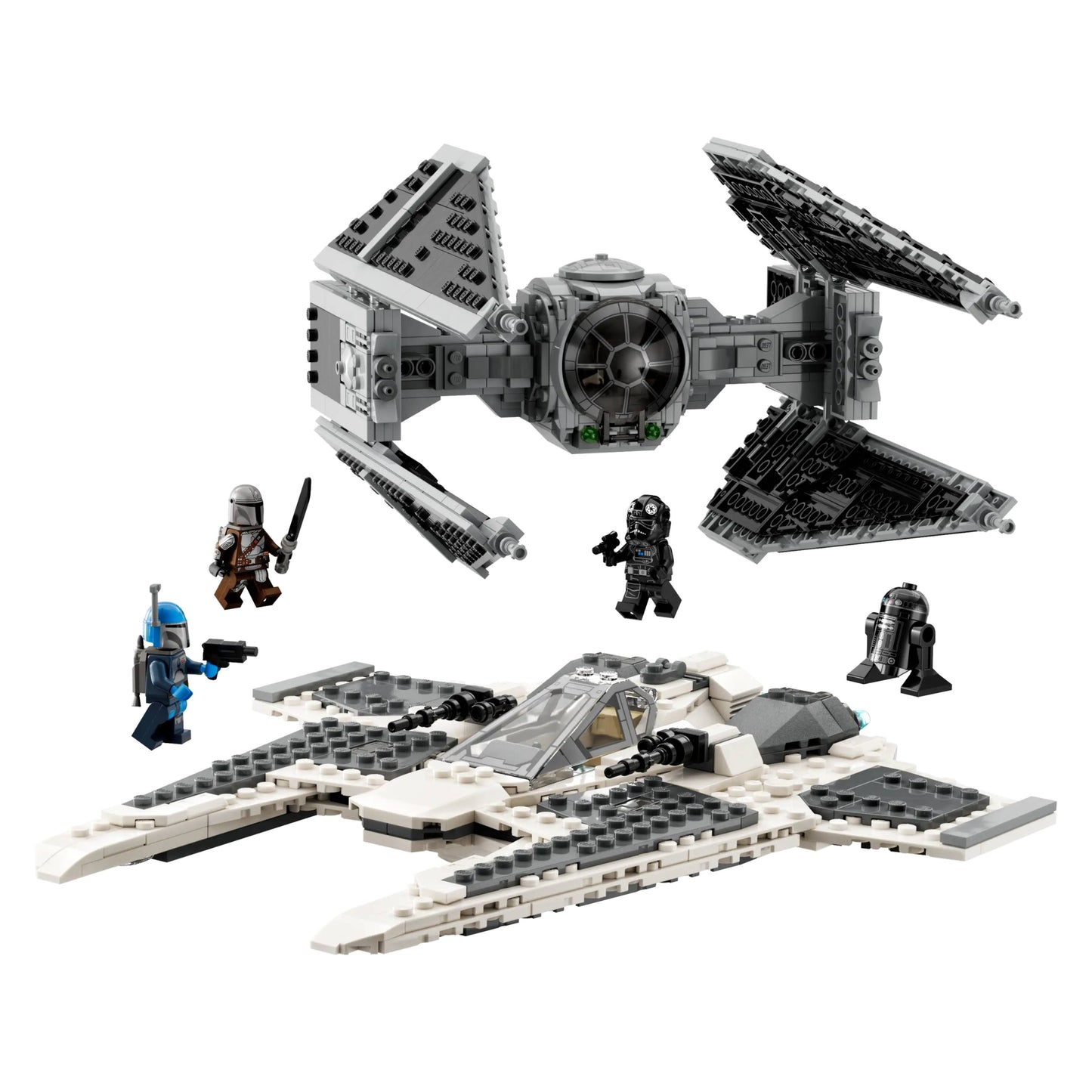 LEGO 75348 Star Wars Mandalorian Fang Fighter vs. TIE Interceptor