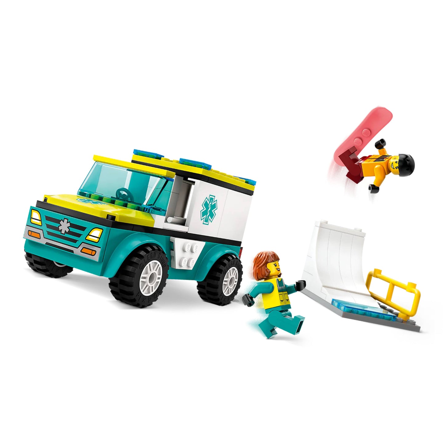 LEGO 60403 City Emergency Ambulance and Snowboarder