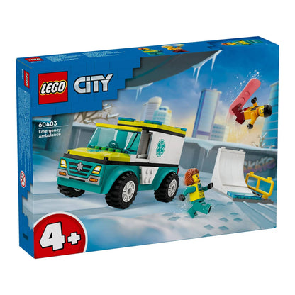 LEGO 60403 City Emergency Ambulance and Snowboarder