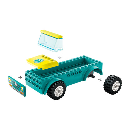 LEGO 60403 City Emergency Ambulance and Snowboarder