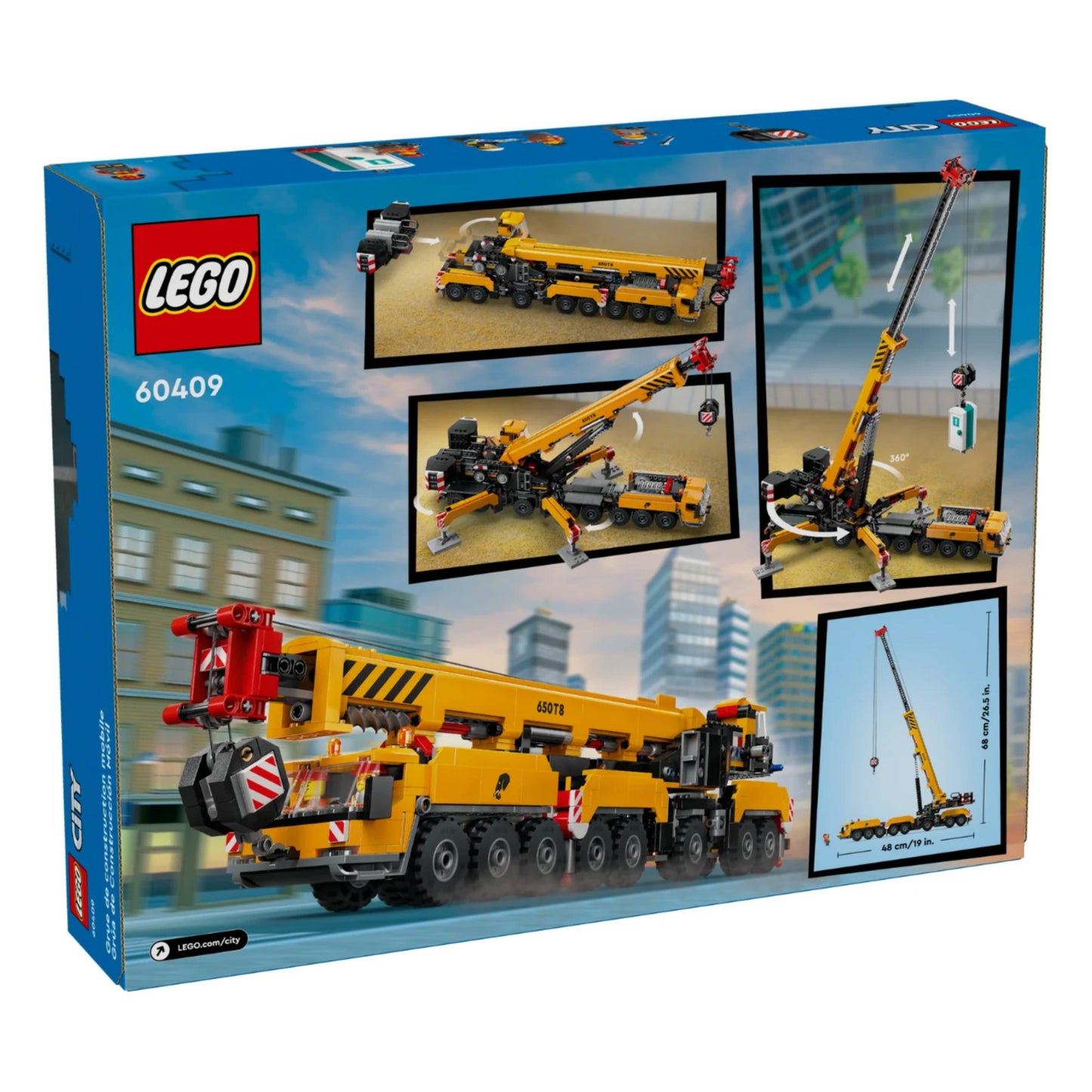 LEGO 60409 City Yellow Mobile Construction Crane