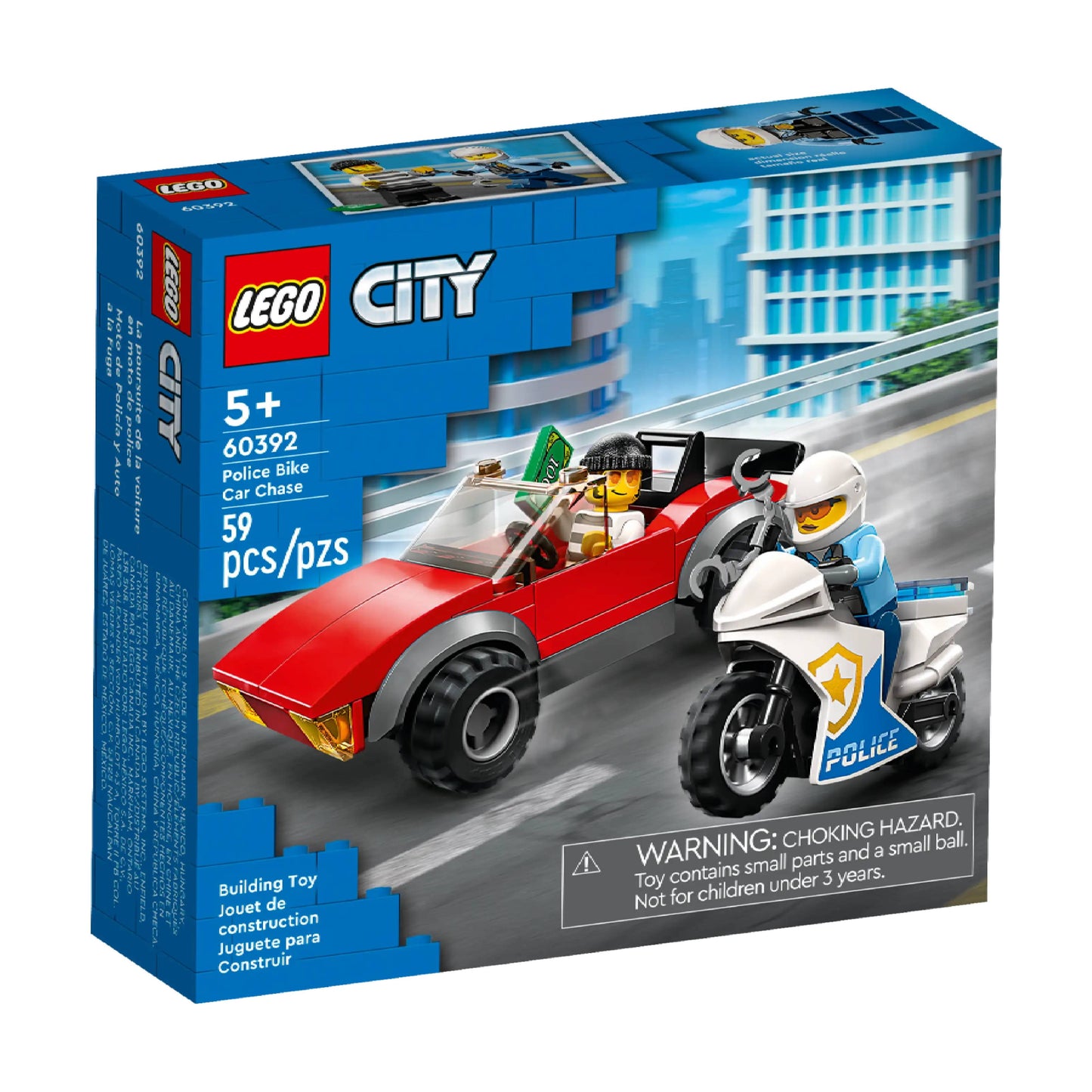 LEGO 60392 City Police Bike Car Chase