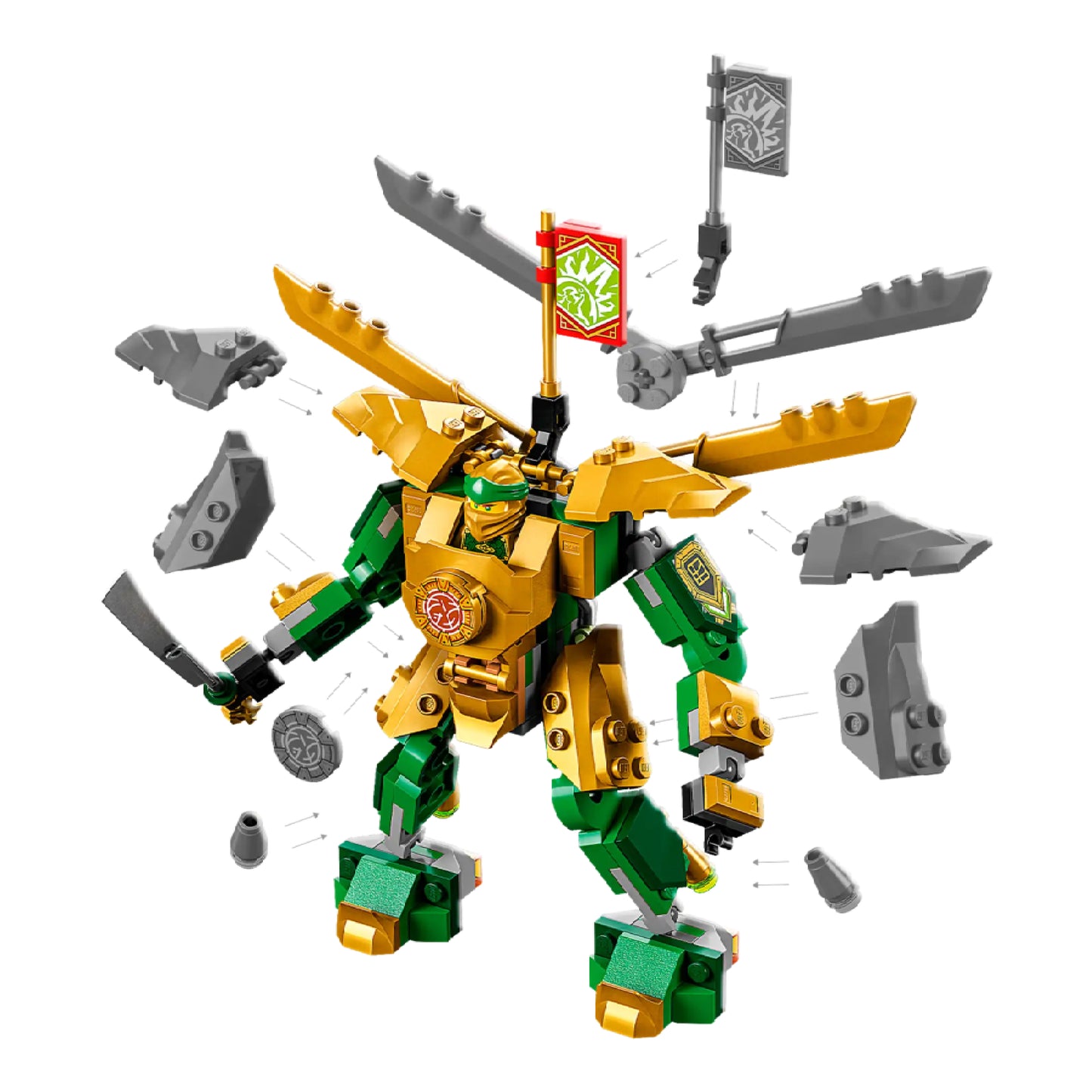 LEGO 71781 NINJAGO Lloyd's Mech Battle EVO