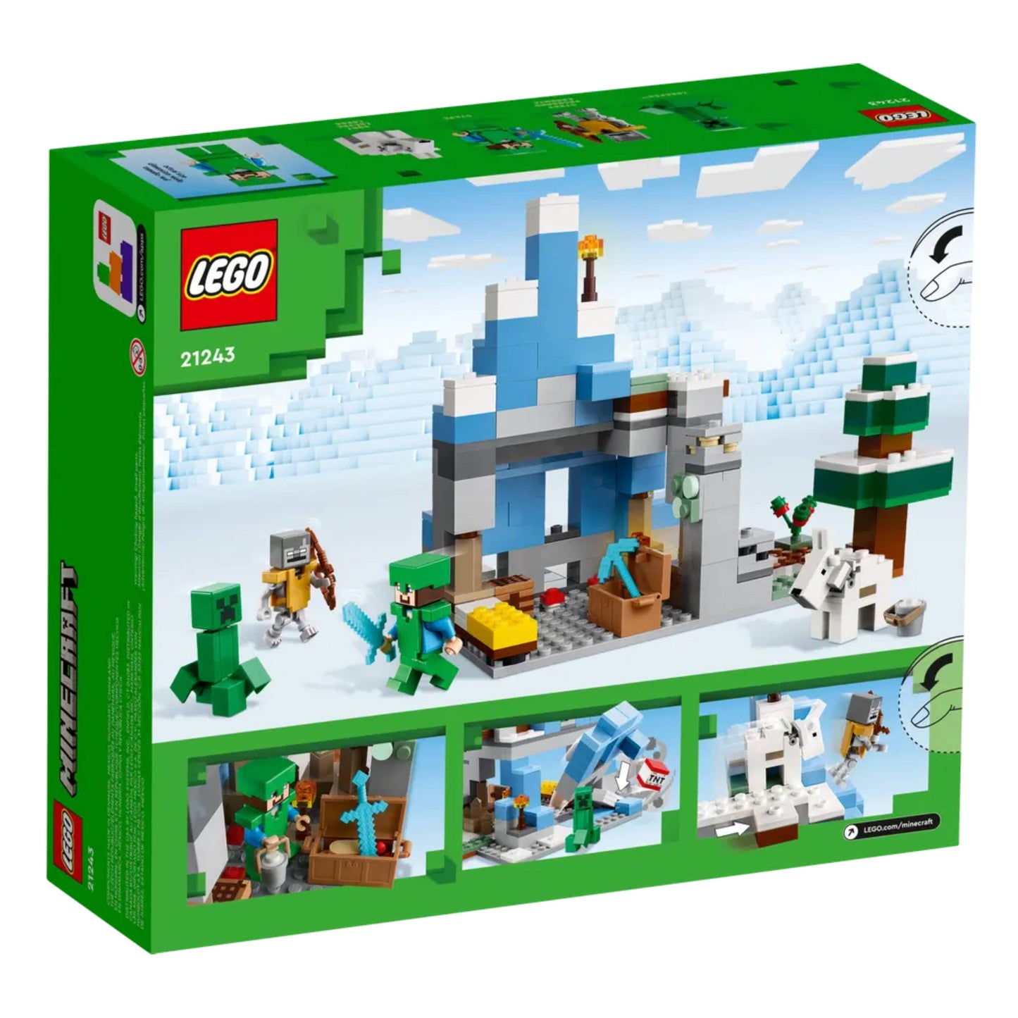 LEGO 21243 Minecraft The Frozen Peaks