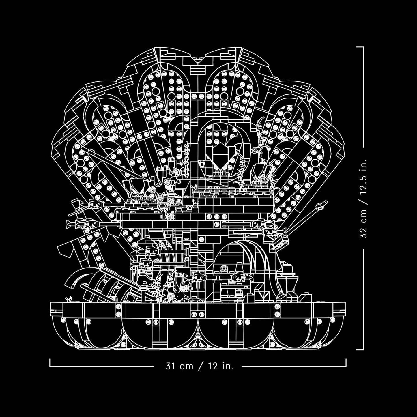 LEGO 43225 Disney The Little Mermaid Royal Clam Shell