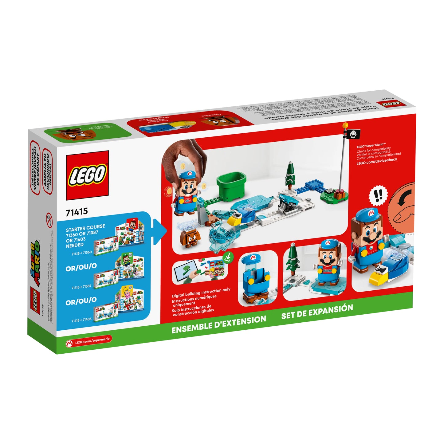 LEGO 71415 Super Mario Ice Mario Suit and Frozen World Expansion Set