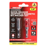 DEKTON 2PC Bit Holder Set