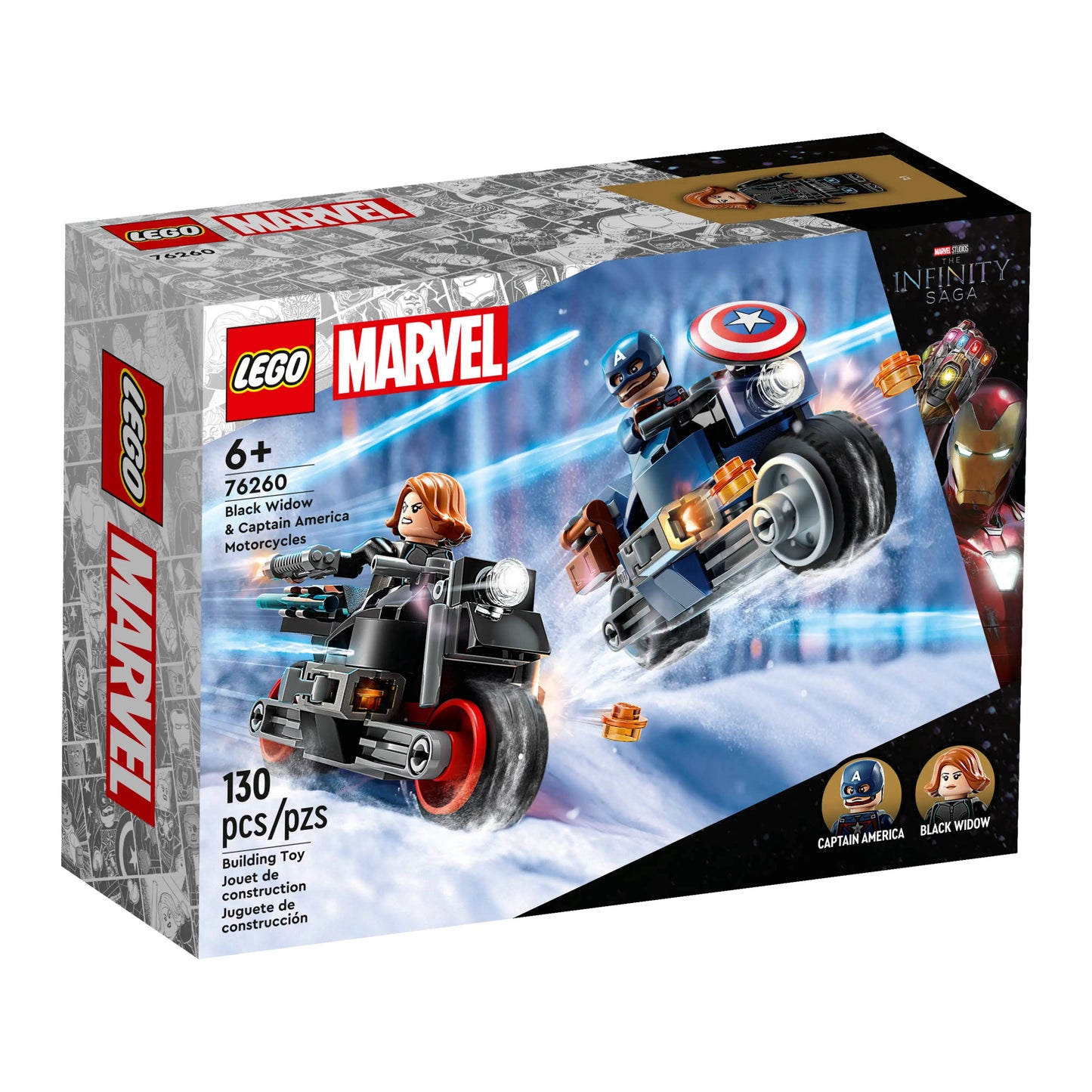 LEGO 76260 Marvel Black Widow & Captain America Motorcycles