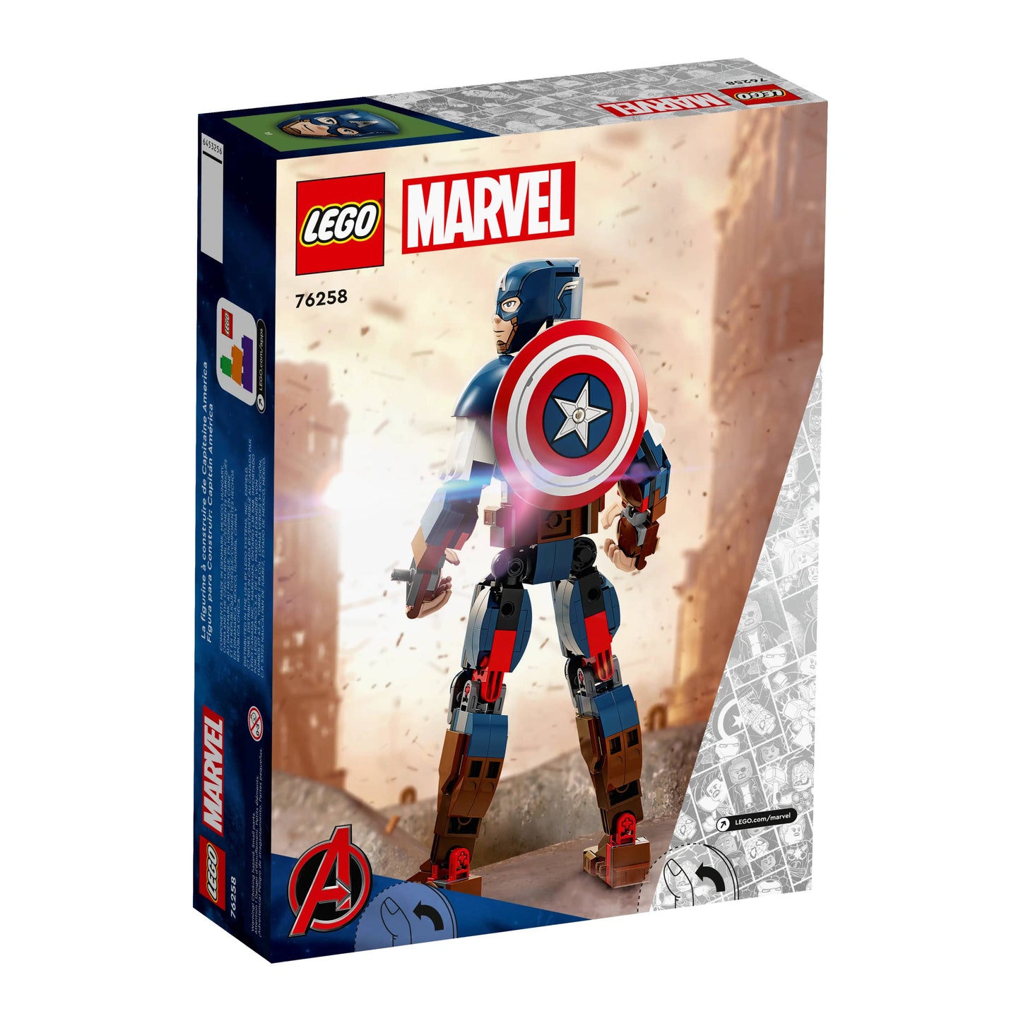 LEGO 76258 Marvel Captain America Construction Figure