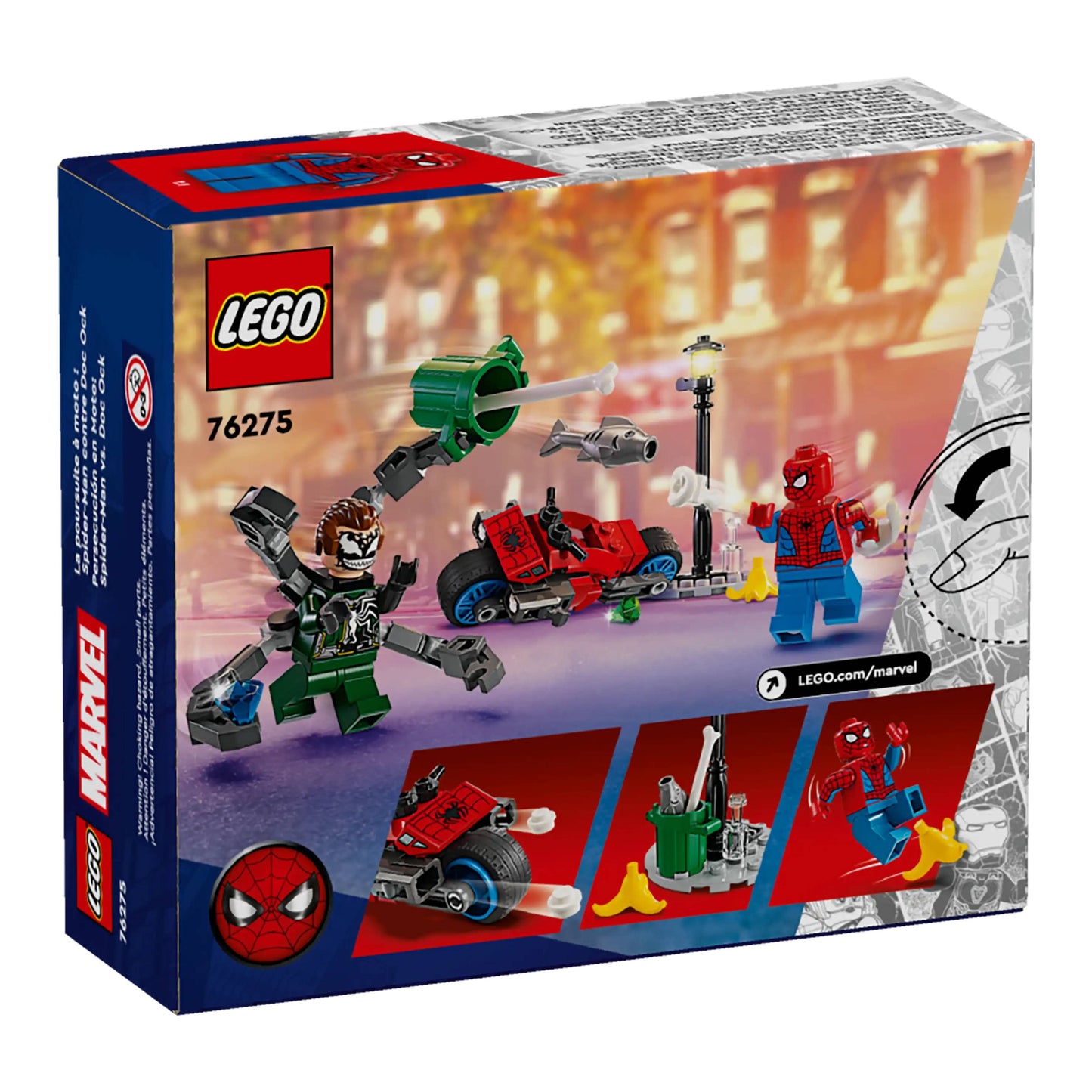 LEGO 76275 Marvel Motorcycle Chase: Spider-Man vs Doc Ock