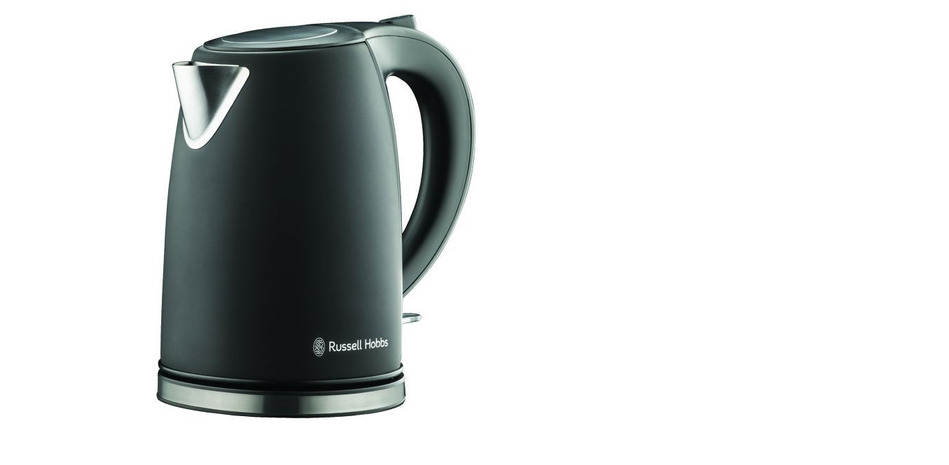 Russell Hobbs 1.7L Matt Black Stainless Steel Kettle