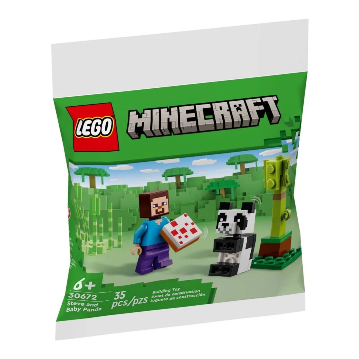 LEGO 30672 Minecraft Steve and Baby Panda