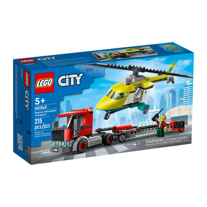 LEGO 60343 City Rescue Helicopter Transport