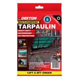 DEKTON Tarpaulin 12ft x 8ft 200 GSM PRO - Green