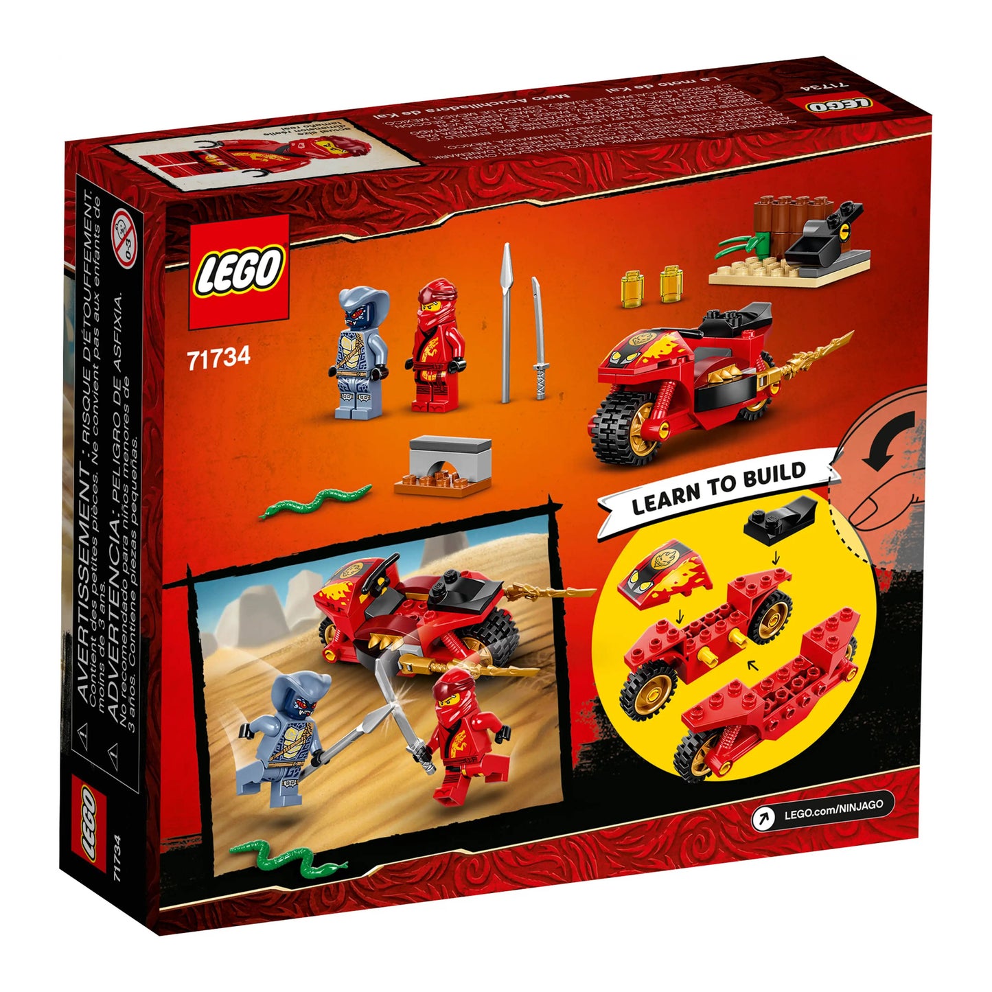 LEGO 71734 NINJAGO Kai's Blade Cycle