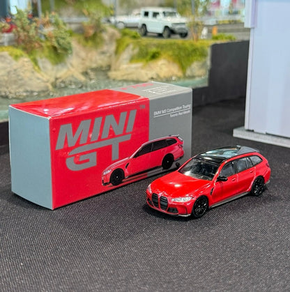 Mini GT BMW M3 Competition Touring Toronto Red Metallic 1:64 Model