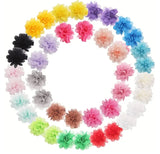 20 Piece Chiffon Flower Hair Clips