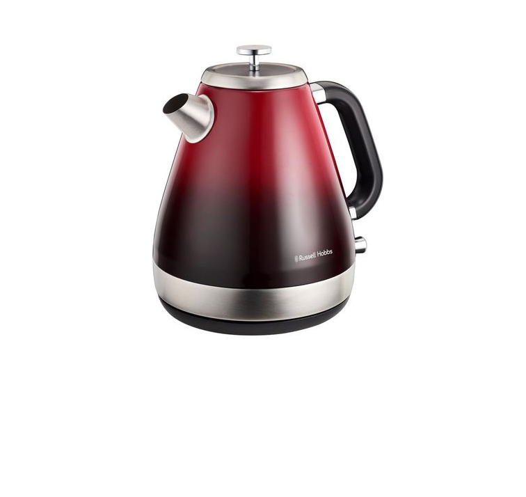 Russell Hobbs - 1.7L Kettle Ombre Red/Black and Home Hub Descaler