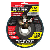 DEKTON Premium Zirconia Flap Disc - 120 Grit