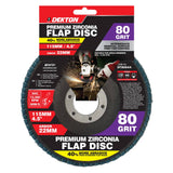 DEKTON Premium Zirconia Flap Disc - 80 Grit