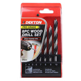 DEKTON 8PC Pro Wood Drill Set 3-10mm