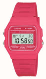 Casio Vintage F-91W  Digital Dial Pink Resin