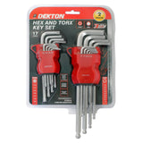 DEKTON 2PC Hex and Torx Key Set