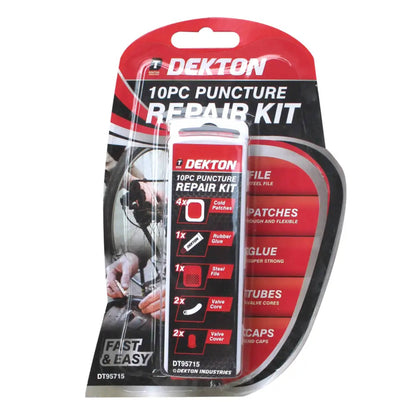 DEKTON 10PC Puncture Repair Kit