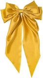 Large Satin Hair Bow Clip
