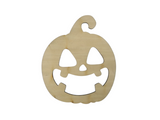 Wooden Jack o'Lantern Halloween Pumpkin Coaster