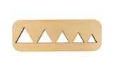 Wooden Triangle Stencil