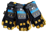 Wells Lamont Men's HydraHyde Leather Work Gloves - 3 Pack