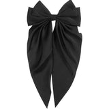 Large Satin Hair Bow Clip