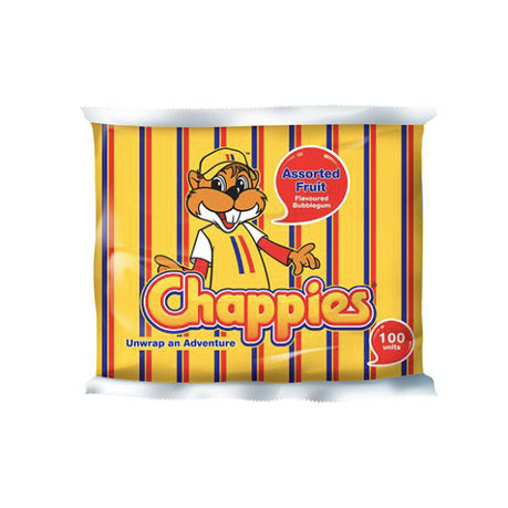 Chappies - Assorted Fruit Bubblegum 100's