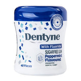 Dentyne Gum White SF Peppermint Bottle 68g