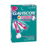 Gaviscon 12x10ml Double Action, Heartburn Medication, Sachets, Peppermint