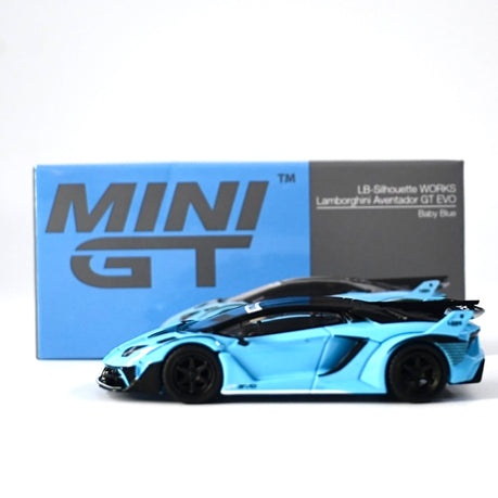 Mini GT 1:64 LB Silhouette Works Lamborghini Aventador Blue