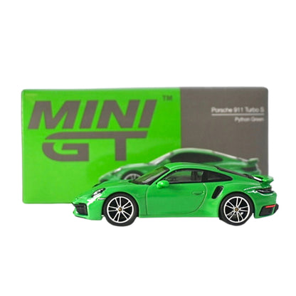 Mini GT 1:64 Porsche 911 Turbo S Phyton Green