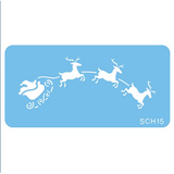 Jem Stencil - Santa Sleigh - 60 x 155mm / 2.3 x 6”