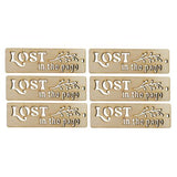 Wooden Lost In The Page Bookmark Stencil