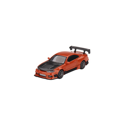 Mini GT Nissan Silvia S15 D-MAX Metallic Orange1:64 Model