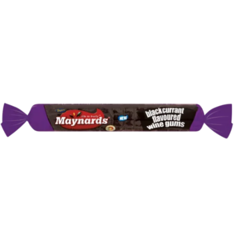 Maynards Black Wine Gums Roll 39g