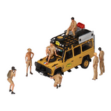 Mini GT Metal Figurine Camel Trophy Crew 1:64 Model