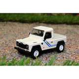 Mini GT Land Rover Defender 90 Pickup White 1:64 Model