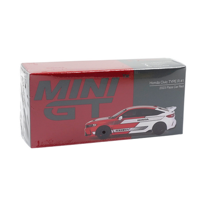 Mini GT Honda Civic Type R 2023 Pace Car Red 1:64 Model