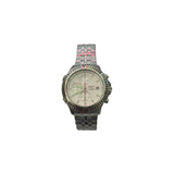 Rotary Chronograph White Dial Stainless Steel Mens Watch