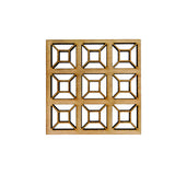 Wooden Geometric Squares Coasters