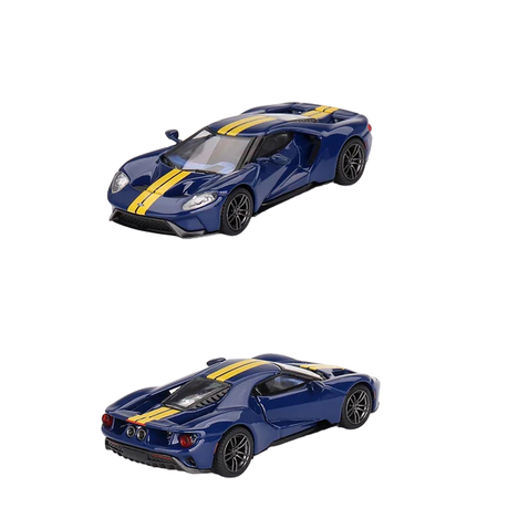 Mini GT 614 Ford GT Sunoco Blue 1:64 Model