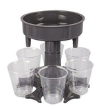 Shot Dispenser With 6 Plastic Shot Glasses